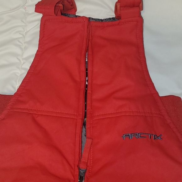 Arctix red kids snow overalls - Picture 2 of 4